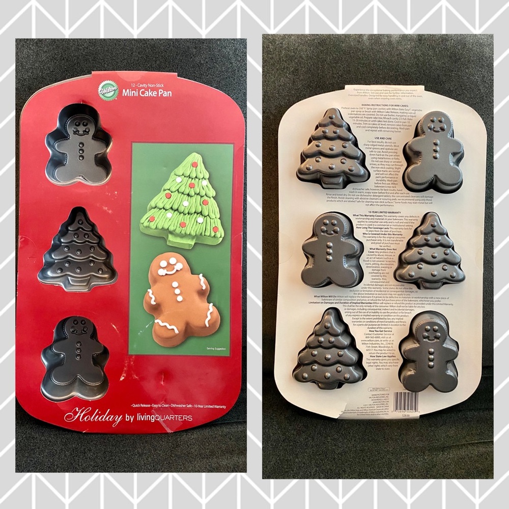 🎄 BRAND NEW 🎄 Wilton Christmas Mini Cake Pan